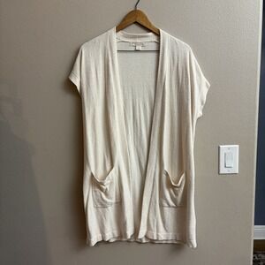Barefoot Dreams 497 Cozy Chic Ultra Lite Sleeveless Long Cardigan S Lagenlook
